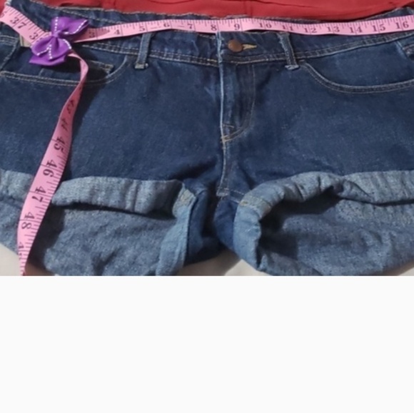 H&Mdenim shorts blue skinny low waist 40 - Picture 7 of 8